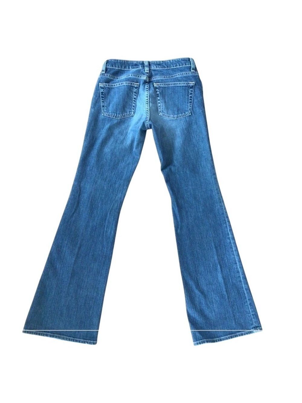 GAP Flare blue jeans size 2 blue wide legs high rise waist stretchy denim 2011